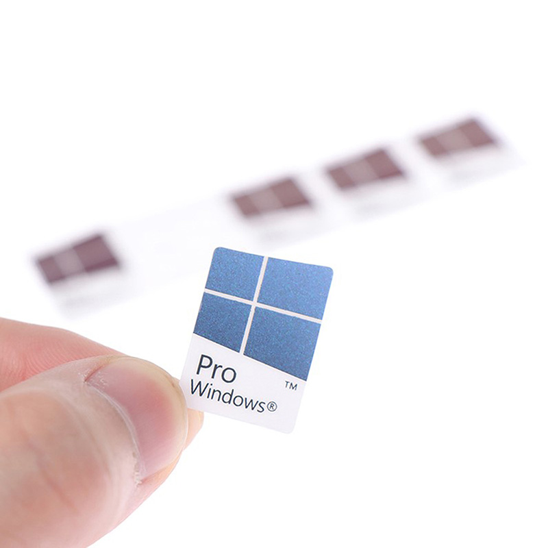 10 Stuks Blauwe Notebook Desktop Computer Windows10 Sticker Win10 Pro Label