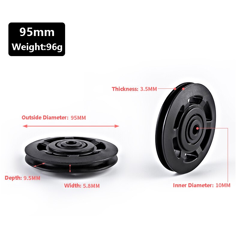 Sportschool fitness katrol lager afdekking apparatuur instrument accessoires machine krachttrainingsapparaat: 95mm
