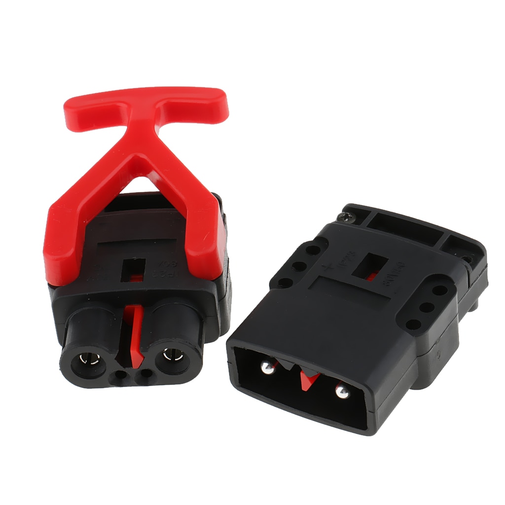 80 Amp 6AWG Battery Cable Quick Connector Plug Connect Disconnect Replacerment for Winch Forklift Universal