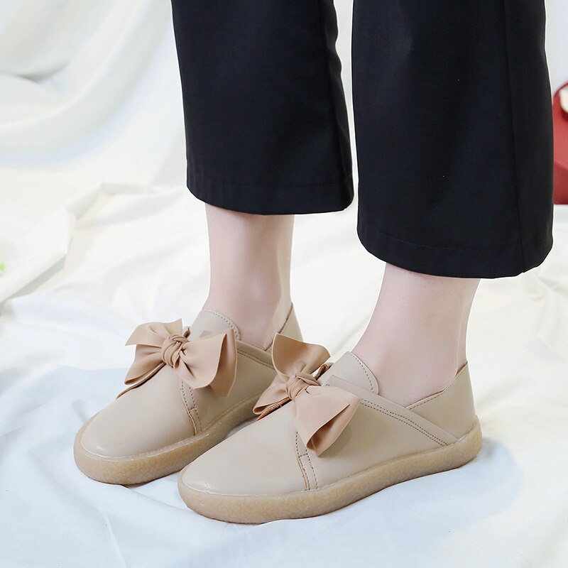 Cresfimix kvinnor höjd ökad svart rund tå pu läderskor dam avslappnad komfort anti-sladd fluga loafers  a6170