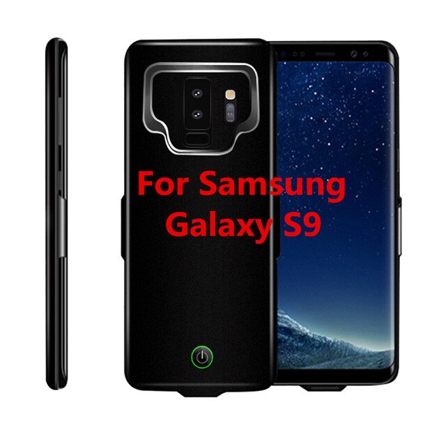 Funda para cargador de batería de 7000mAh, para Samsung S9/S8/A8 Plus, funda de carga externa para Galaxy S9 S8: Black for S9