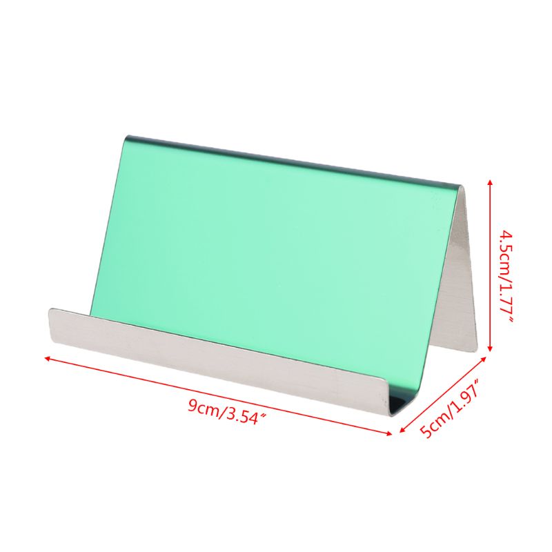 Stainless Steel Office Business Name Card Holder Display Stand Rack Desktop Table Organizer 4 Colors