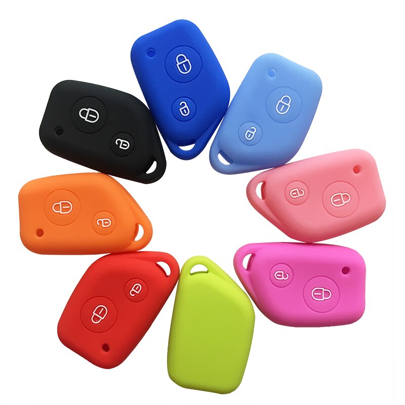 Funda de silicona para llave de coche, 2 botones, para Peugeot 406, 306, 205, 206, 405, Citroen Berlingo, Xsara, Picasso, Saxo