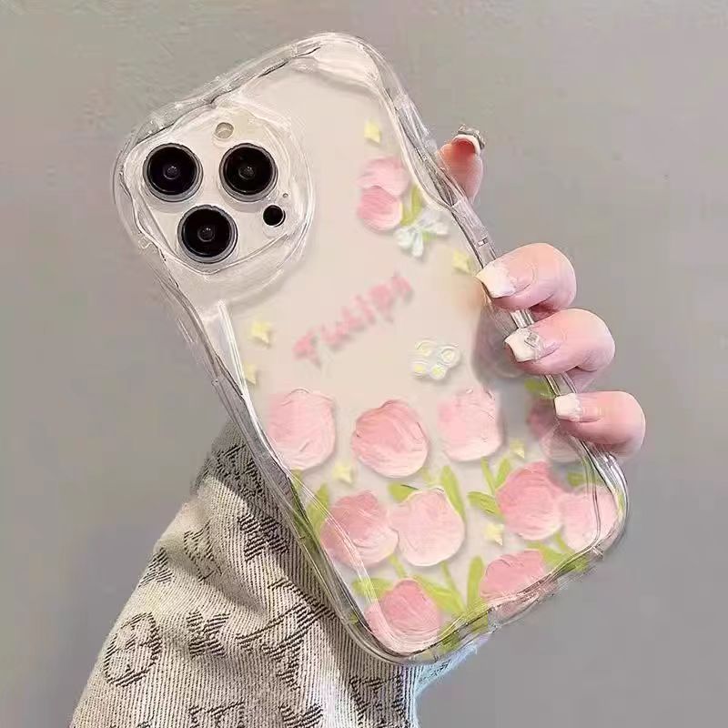 Coque de téléphone tulipes pour Honor X6 X7 X8 X6A X7A X8A X5B X6B X7B X8B X9B X7C X9C 50 70 90 Magic 6 Lite, housse en TPU à fleurs transparentes