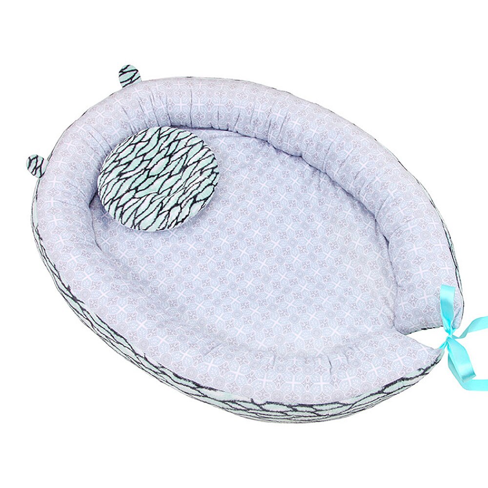 Bebé cuna balancín transpirable hipoalergénica de cama de cuna: Plata