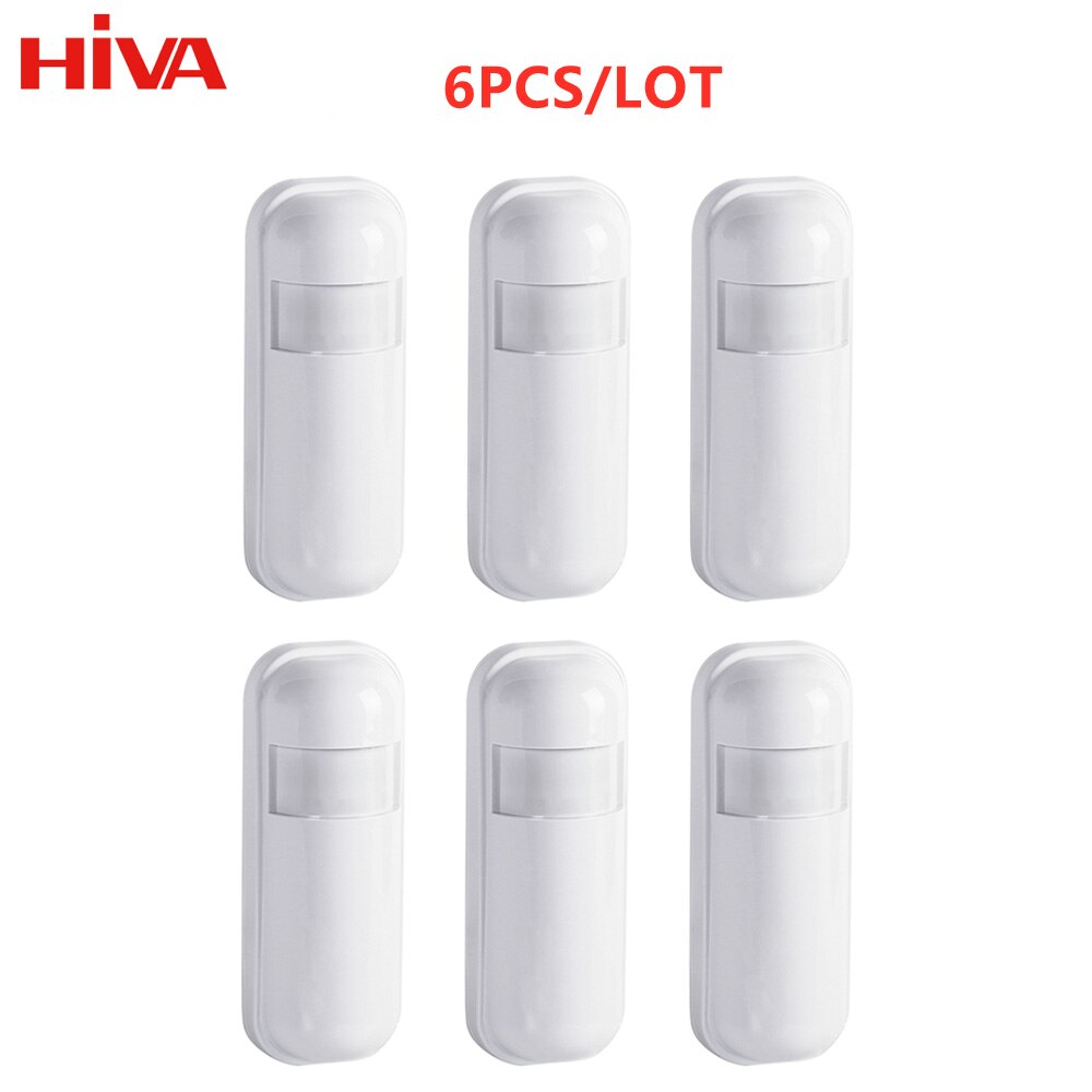 433MHz Motion Sensor Wireless Mini PIR Infrared Detector for Home Alarm System Burglar Security Alarm Kits: WHITE