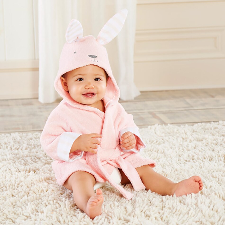 Pyjama une pièce pour filles, combinaison pour enfants, en flanelle, avec oreilles de lapin: pink / 5T