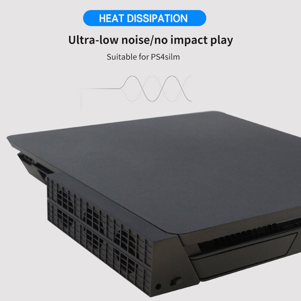Smart Cooling Fan Slim Koeler Voor PS4 Usb Slim Console Console Cooler Smart Thermostaat 3 Fans Systeem Station Plug En spelen