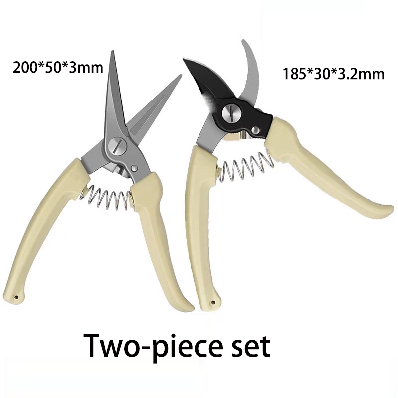 Garden Scissors Secateurs Pruning Shears with Ergonomic Handles Gardening Scissors Bonsai Cutters Tree Hand Tools Pruner: Brown