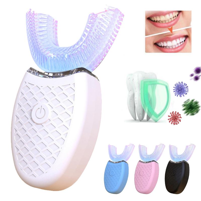 Lui Tandenborstel Draadloze Elektrische Tandenborstel Automatische Ultrasone Scaler 360 Graden Nano Silicone U-vormige Schoonheid Tanden
