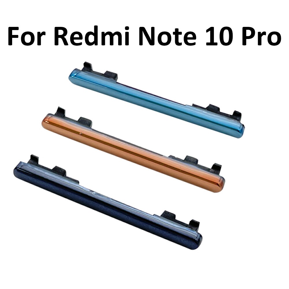 Touche d&#39;alimentation latérale et bouton de Volume de remplacement, pour Xiaomi Redmi Note 9S 9 Pro Note 10 Pro