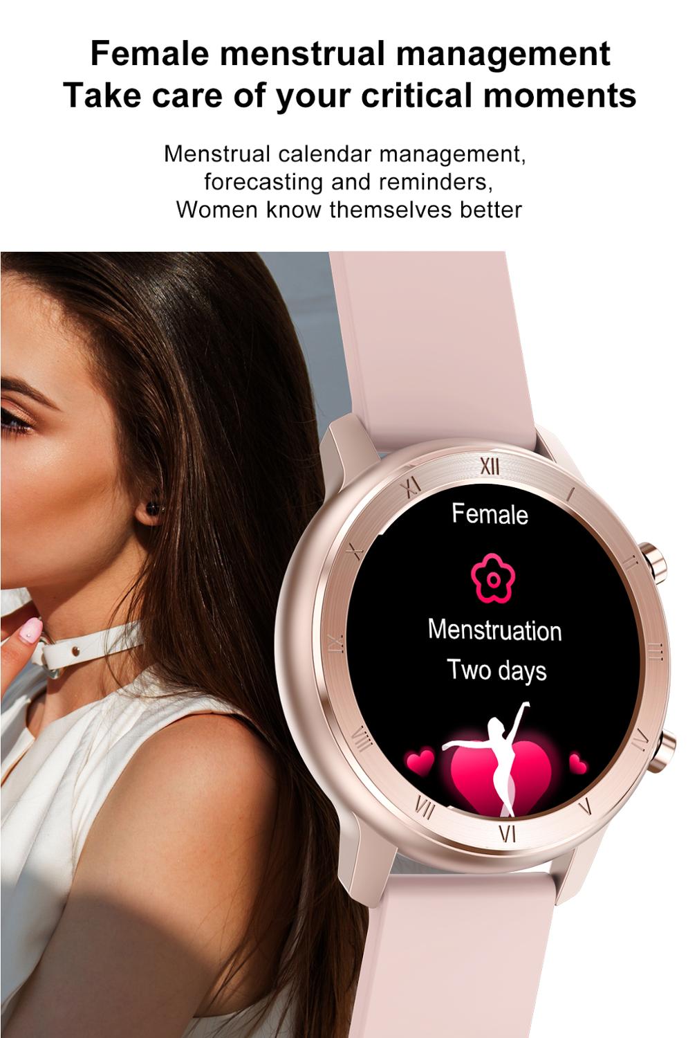 DT NO.1 montre intelligente femmes hommes ECG PPG surveillance de la fréquence cardiaque SPO2 pression artérielle IP68 étanche Fitness Tracker dame poignet intelligent