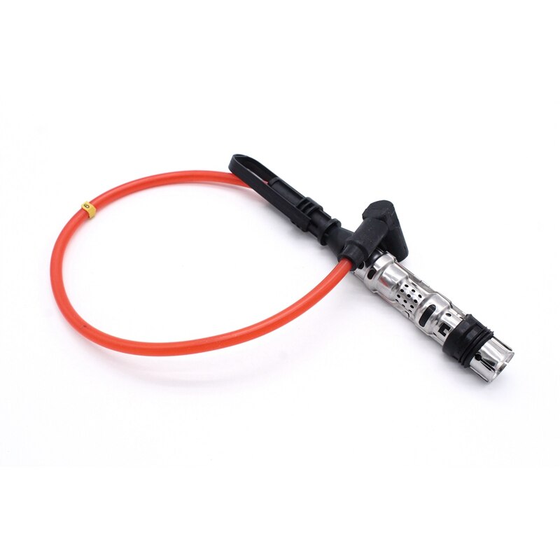 Cables de bujía de bobina de encendido, 6 uds., Cable rojo para Golf III Corrado VR6 2,8 2,9 AAA ABV con extractor 021905409AD