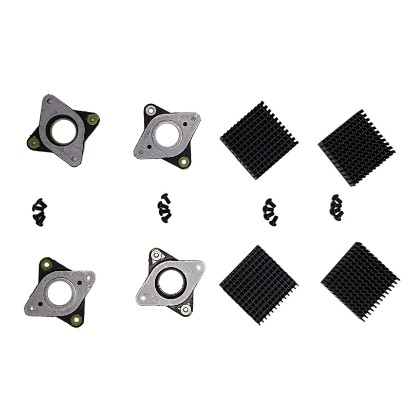 1 setti askelvaimennin ja jäähdytyselementti nema 17 askelvaimennin askelmoottori tärinänvaimentimet + jäähdytyselementti cnc:lle 42 askelmaa