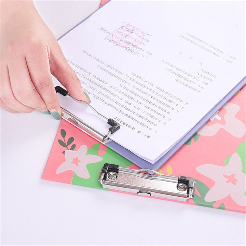 4Pcs Cartoon Writing Clipboard Clip Pad Student A4 File Holder Writing Kawaii School Supplies WordPad Office Stationery