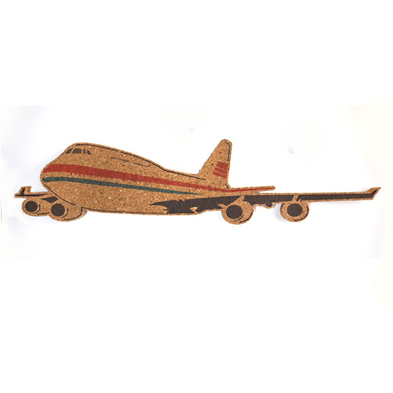 Air Plane DIY Cork Board Bulletin Board Message Board Soft Wood Wall Board Printed Cork Wood With Sticker