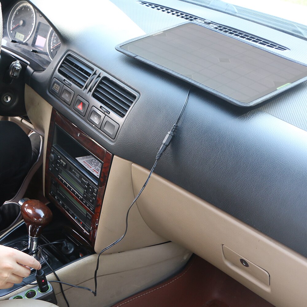 ALLPOWERS Pannello Solare Caricabatteria Da auto 10W 12V Solare Batteria auto Caricatore manutentore con clip di batteria per auto barca Moto