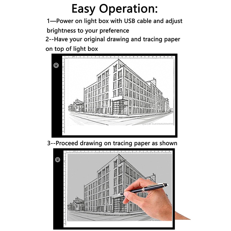 Elice 1 Set A4 Super Dunne Mini Digitale Tekening Tablet Groter Schakelaar Symbool Led Verlichten Tracing Light Tafel Voor