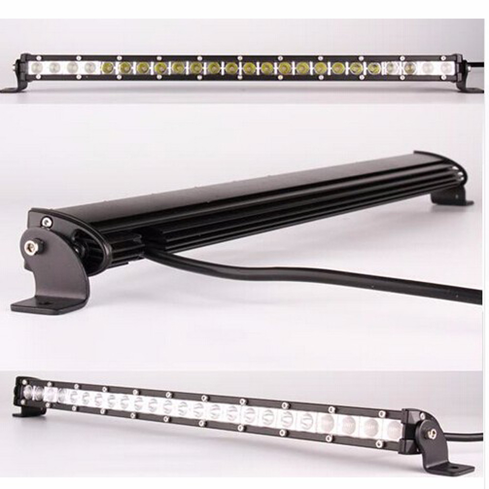 54w 20 " ohut led auton katon puskurin spot/tulva/yhdistelmä led bar offroad autos yöajo ajovalot 4 x 4 työvalopalkin kohdevalot