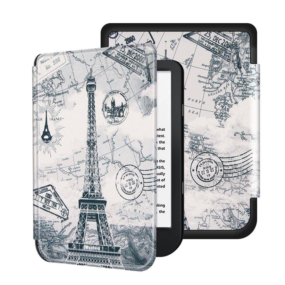 Funda de reposo magnética delgada para Kobo Nia Ereader , cubierta inteligente para libro electrónico de PU, carcasa de piel, ligera, función de apagado automático: nia  tt