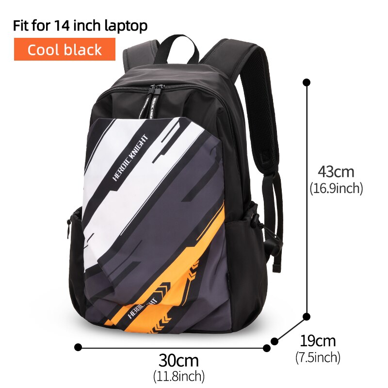 Heldhaftige Ridder Mannen Mode Rugzak 15.6Inch Laptop Rugzak Mannen Waterdichte Outdoor Reizen Rugzak School Tiener Mochila Tas