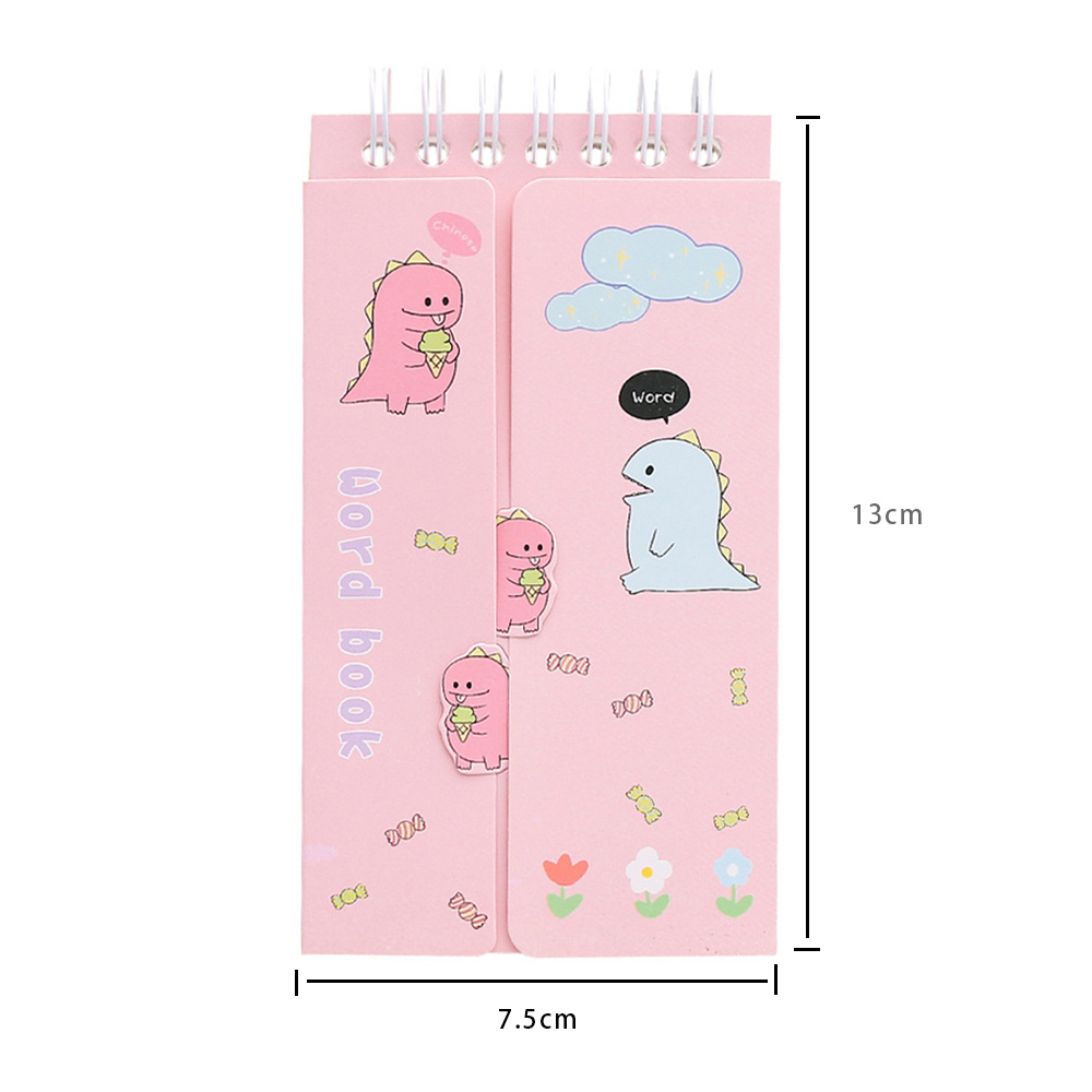 80 Sheets Portable Foreign Languages Word Book Vocabulary Memory Notebook Kawaii Stationery School Office Supplies