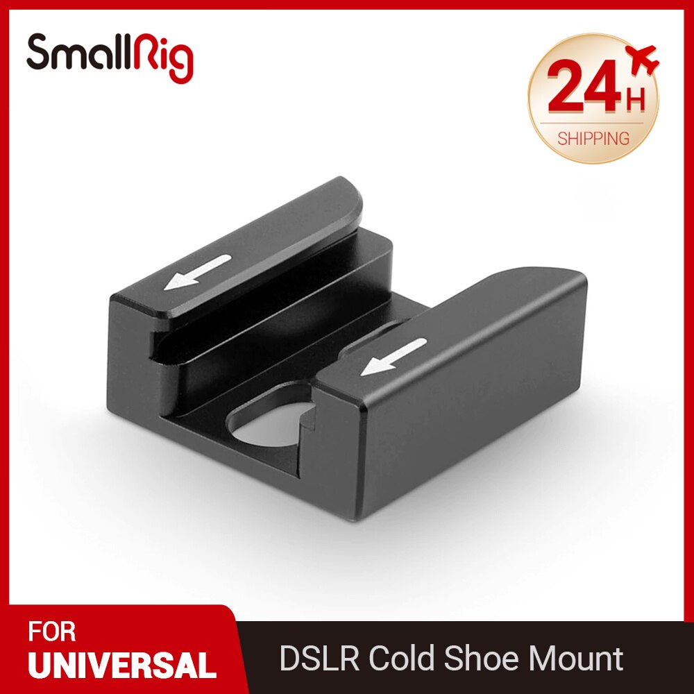 Smallrig liberação rápida dslr câmera sapata fria montagem adaptar para micorphone monitor de vídeo flash luz suporte 1960