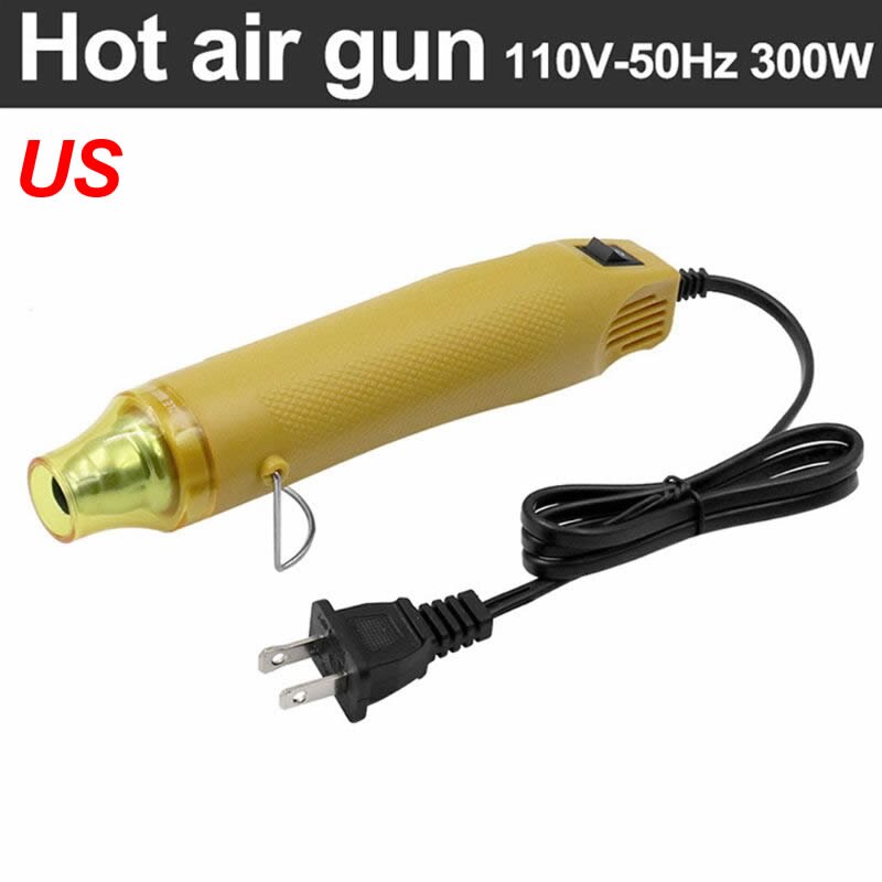 110v 220v diy elektriska värmepistoler luftpistoler verktyg 300w temperaturkrympsäte elektrisk luftpistol/värmepistol: Oss