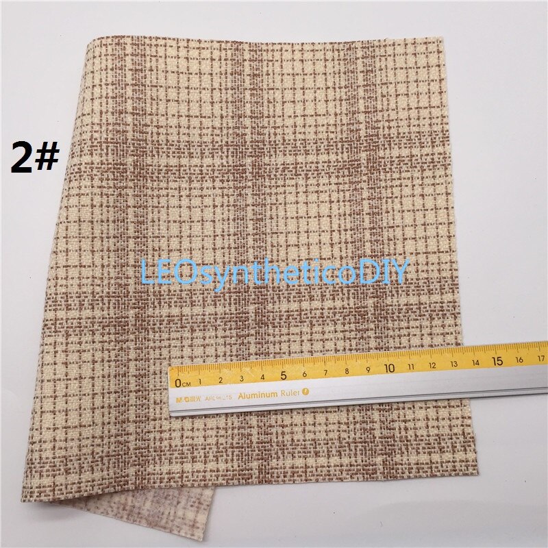 1PC 21X29CM Printed linen Fabric sheets For Making Bows LEOsyntheticoDIY T436A: 2