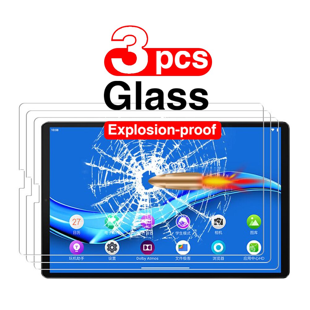 Protecteur d&#39;écran Transparent anti-rayures, en verre trempé pour Lenovo M10 FHD Plus TB-X606F X606X M10 Plus 10.3 pouces: 3 pcs