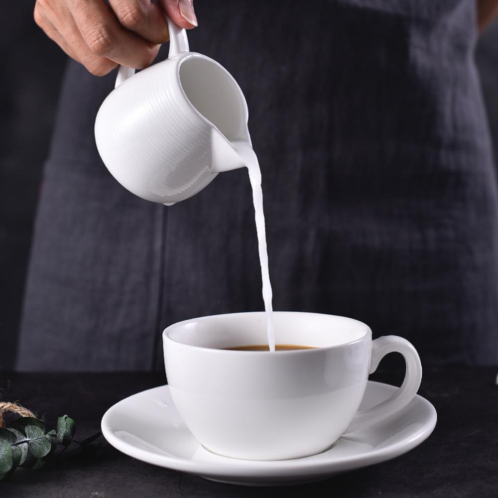 Japanischen Milch Krüge mit Griff Scharf Adler Mund Aufschäumen Topf Kaffee Behälter Porzellan matt Glasierte Oberfläche Soße Tasse