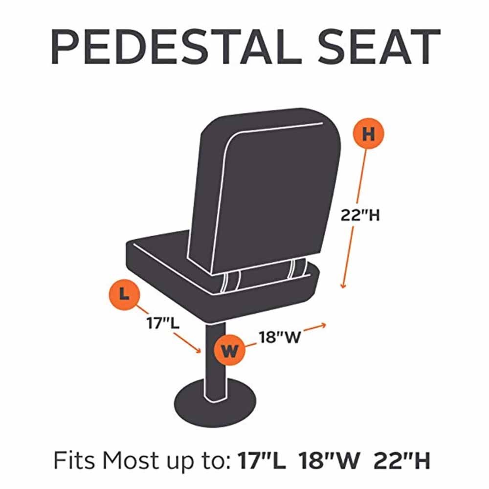Cubierta de asiento de barco, cubierta protectora de Pedestal, Captain Boat, banco, silla, timón, accesorios de barco, protección UV a prueba de agua y sol