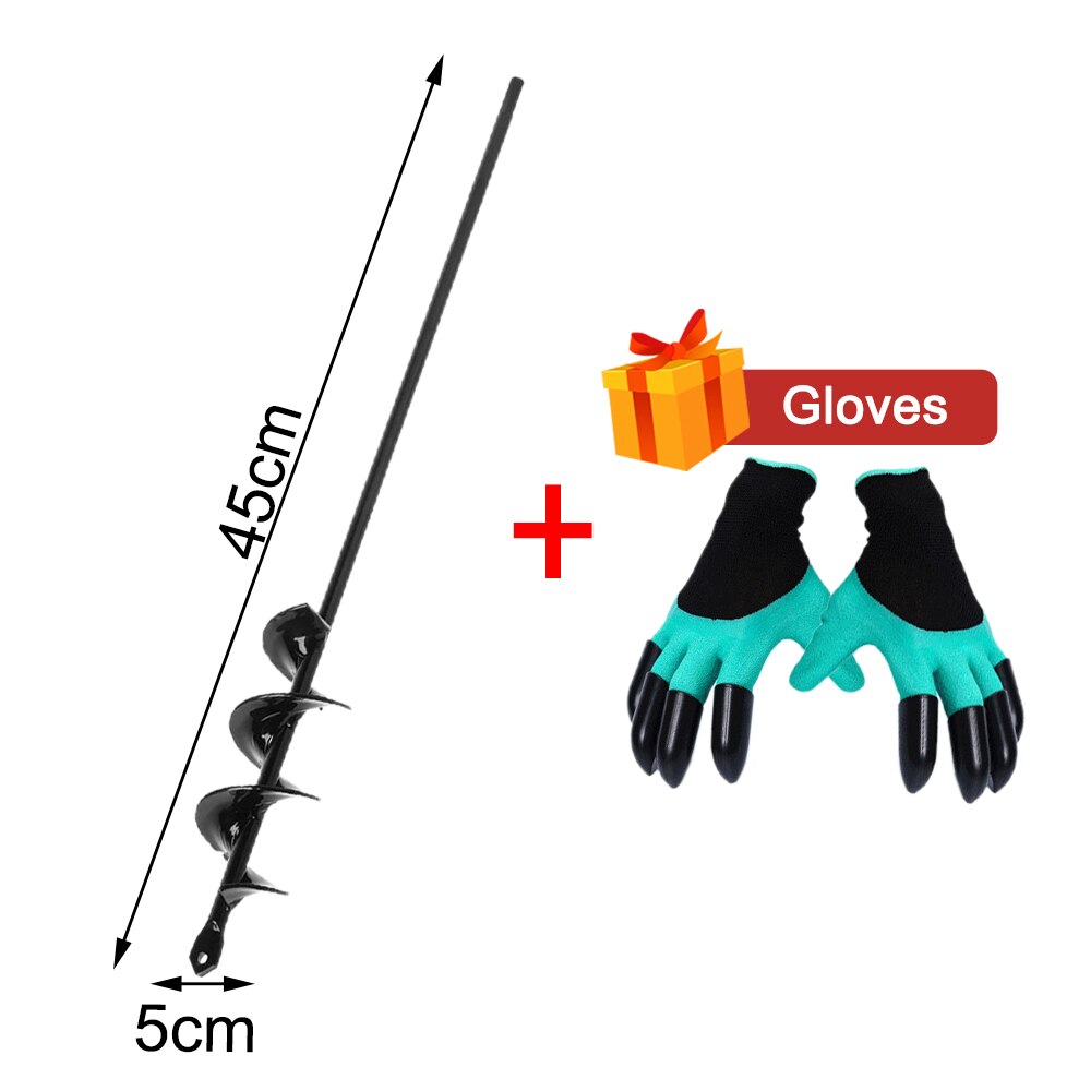 Grondboor, boor voor het planten van zaden, tuinhekken, bloemenbakken, tuingereedschap: 545cm