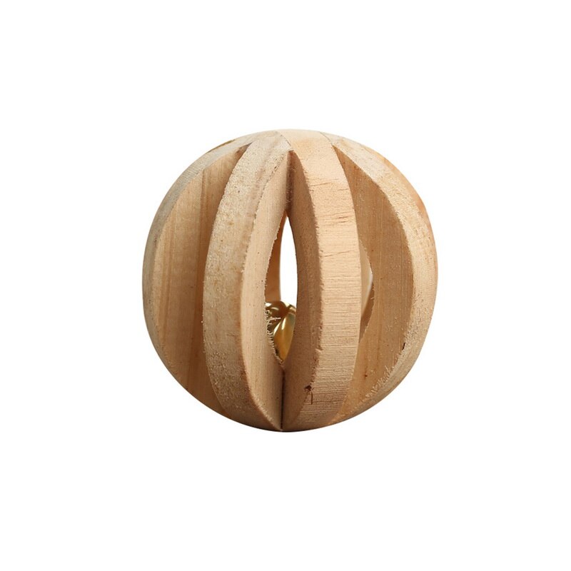 Cute Natural Wooden Rabbits Toys Pine Dumbbells Bicycle Bell Roller Chew Toys For Guinea Pigs Rat Small Pet Molars Supplies: 5