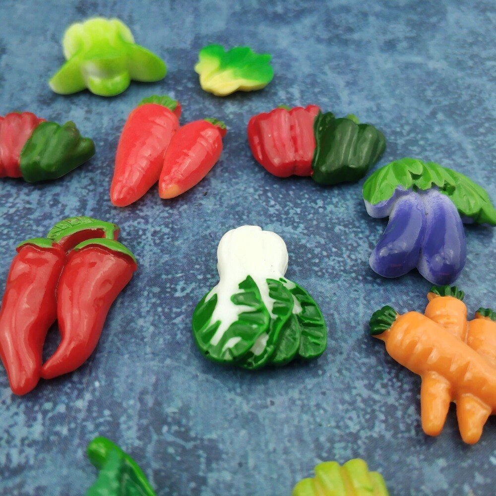 20 pcs/sets of resin vegetable fridge magnet home refrigerator magnets stickers strong neodymium office photo magnetic Message