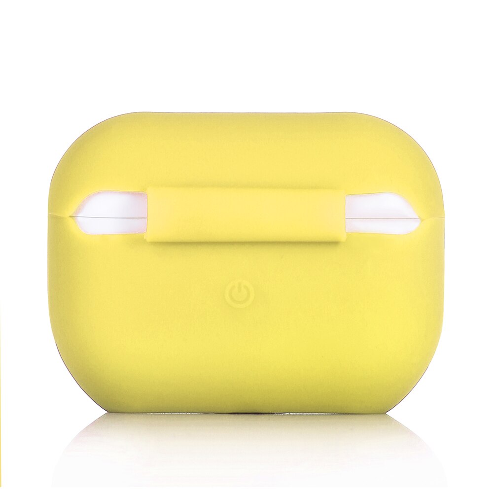 Futerał silikonowy do etui Airpods Pro do Airpods bezprzewodowe słuchawki na Bluetooth obudowa z ładowarką do AirPods pro 3: Yellow