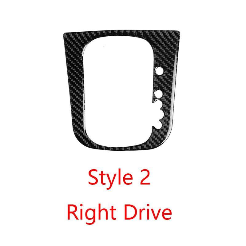 Autocollant de changement de vitesse de voiture en Fiber de carbone, 1 pièce, pour Volkswagen Vw Golf 5 Golf 6 SCIROCCO GTI intérieur automobile: 1pcs style 2 right