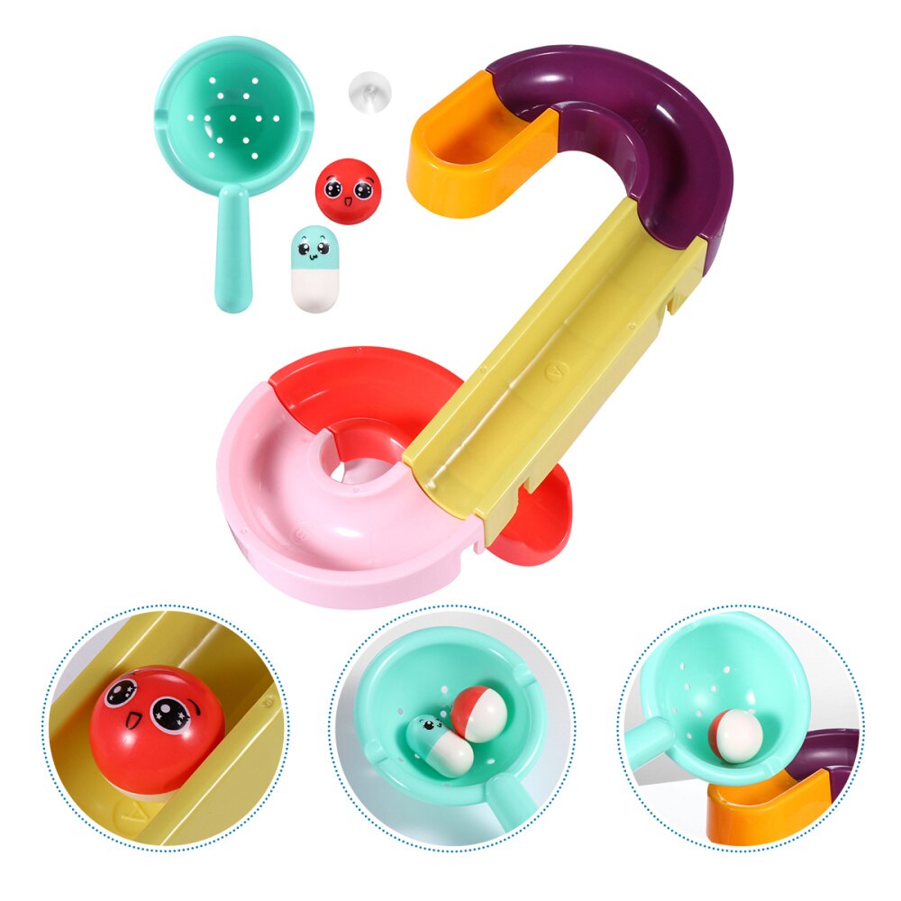 1 Set /11pcs Bath Toys Adorable Plastic Funny Track Assembly Toy Water Track Bath Toys Bathtub Toys for Kids Children