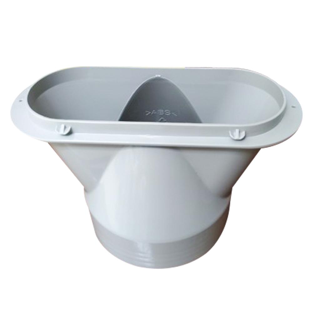 Manguera de escape ajustable portátil, accesorios de interfaz de boca plana para tubo de escape, deflector de aire acondicionado