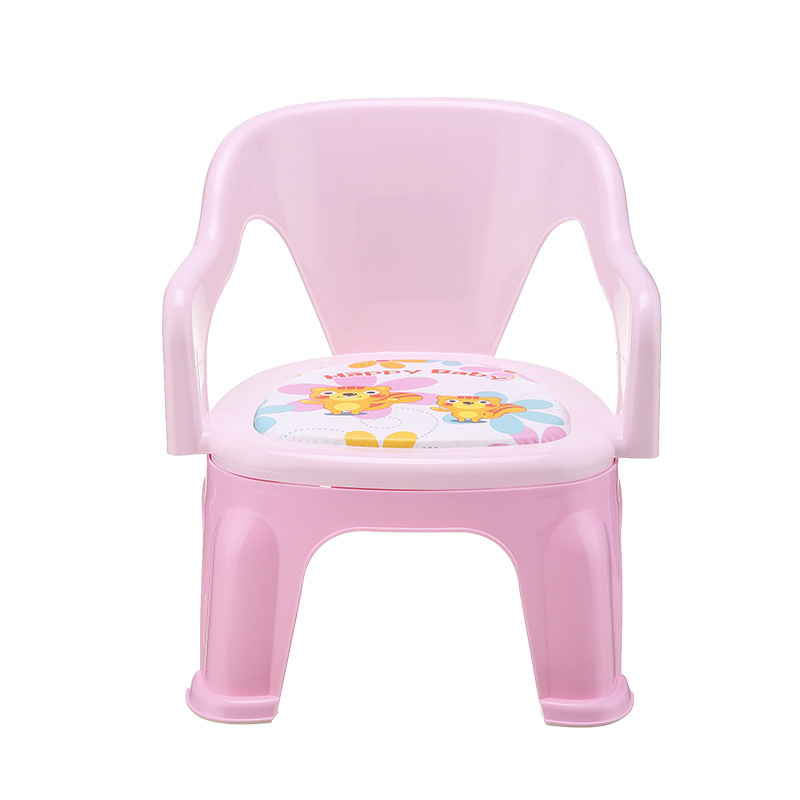 Børne spisestuestol med bakke babys spisestuestol plast pink dejlig rygstol