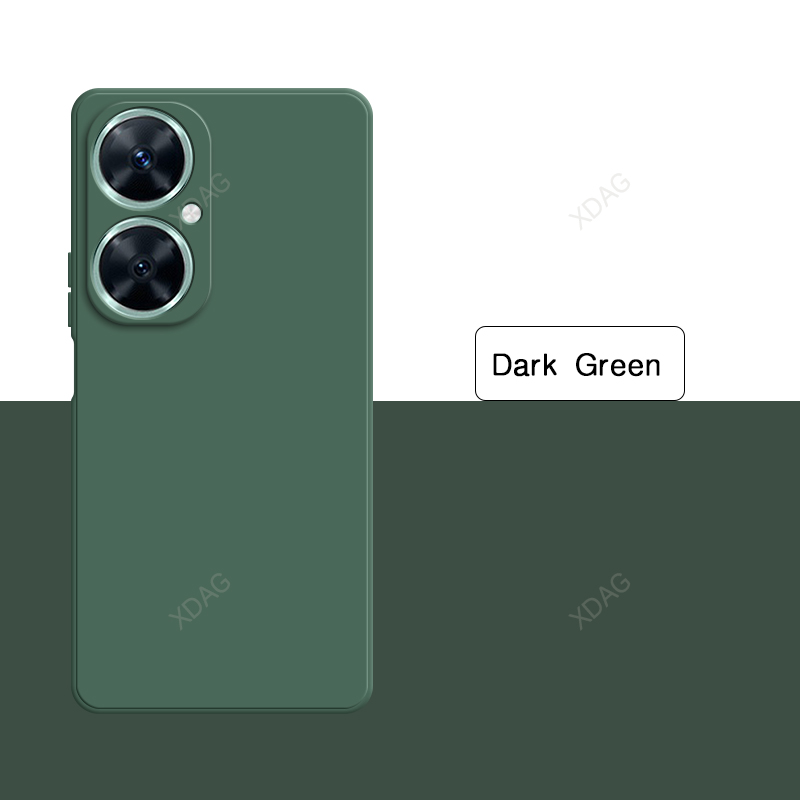 Capa de silicone líquido à prova de choque para huawei nova11i nova 11i MAO-LX9 MAO-LX9N original luxo alta qualidade macio quadrado capa traseira: Cinza escuro