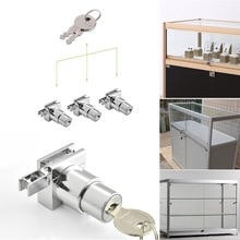 Kast Vitrine Glazen Deur Sloten Voor 5-8Mm Glazen Deur Geen Boor Met 2 Sleutels Algemene Toetsen