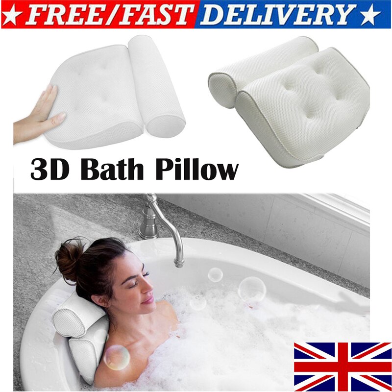 3D Mesh Spa Bad Kussen Nek Premium Waterdichte Luxe Comfortabele Kussen Bad Spa Ondersteuning Kussen Badkamer Accersories