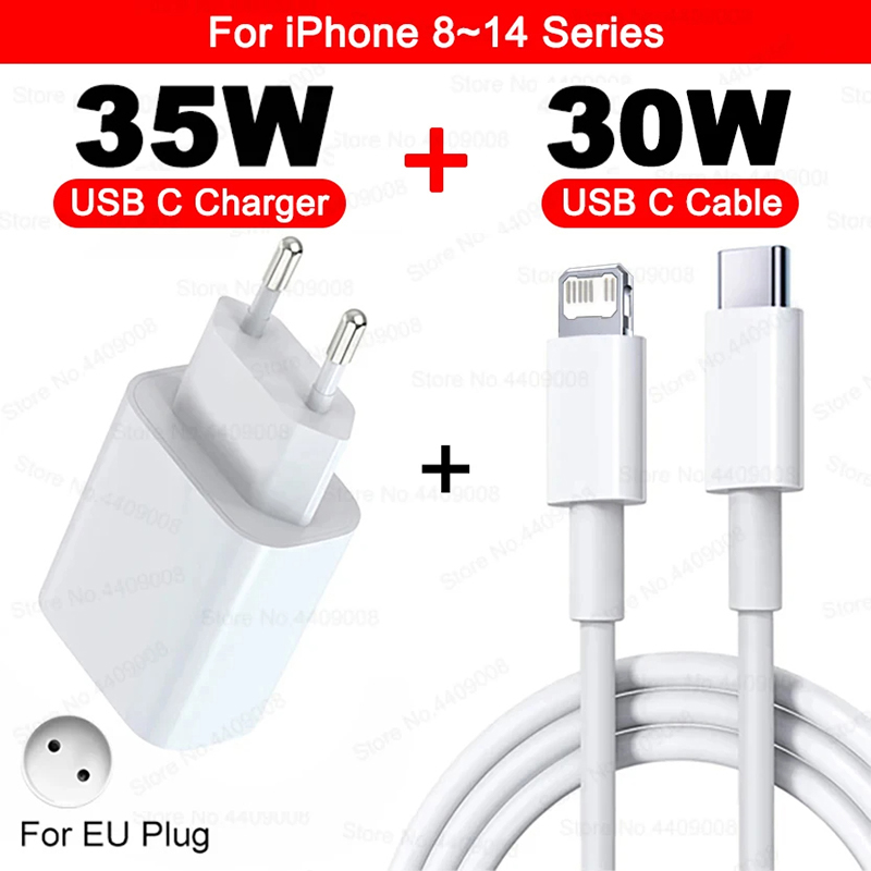 35W PD USB C Charger Fast Charging For Apple iPhone 15 14 13 12 11 16 Pro Max Plus Fast Charger Type C Phone Cable Accessories: BR