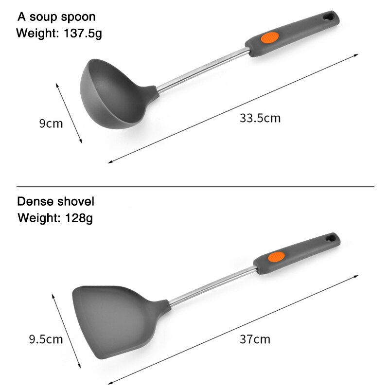 Silicone Kitchen Cooking Utensils Non-stick Heat-resistant Tools Kitchen Accessories B88