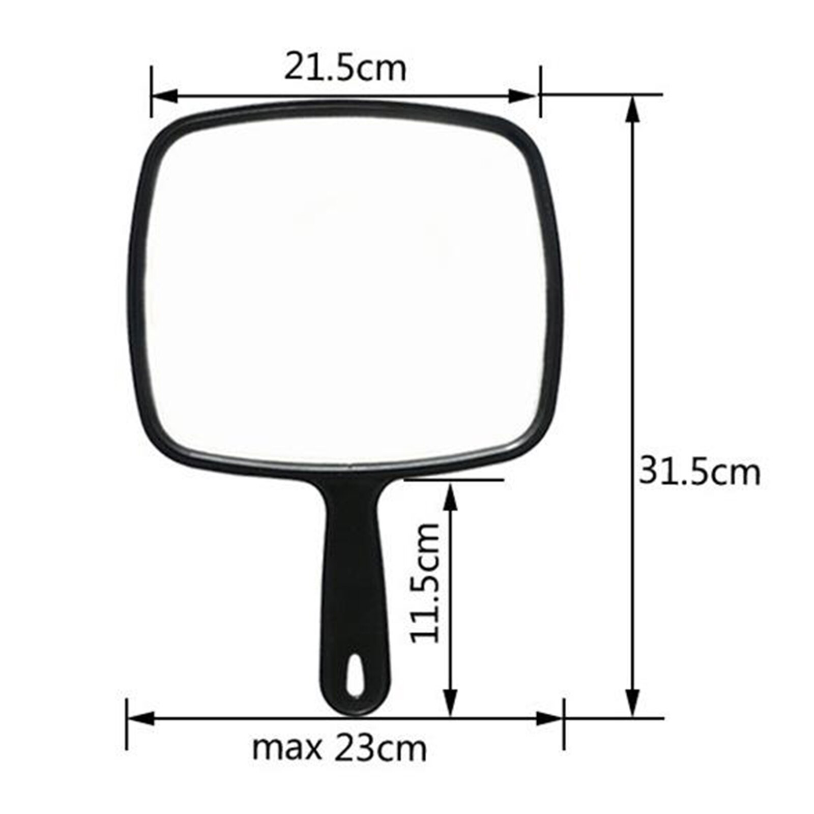 Salon Barber Hair Stylist Hairdressers Haircut Makeup Mirror Large w/ Handle for Beauty Wide Angle