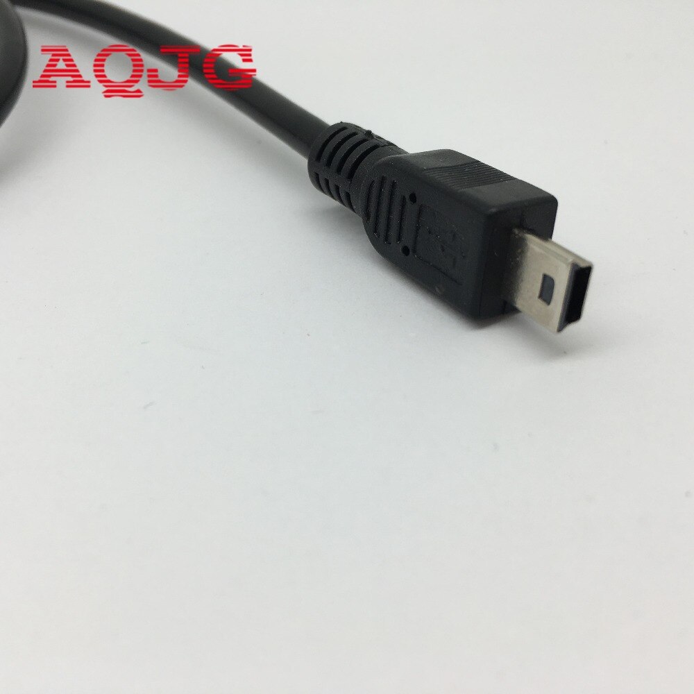 0,3 Mt/0,5 Mt Screw Lock Panel Mount Mini USB 2.0 Stecker auf weibliche M/F Extension Data Sync Stromladekabel Schrauben Abschirmung AQJG