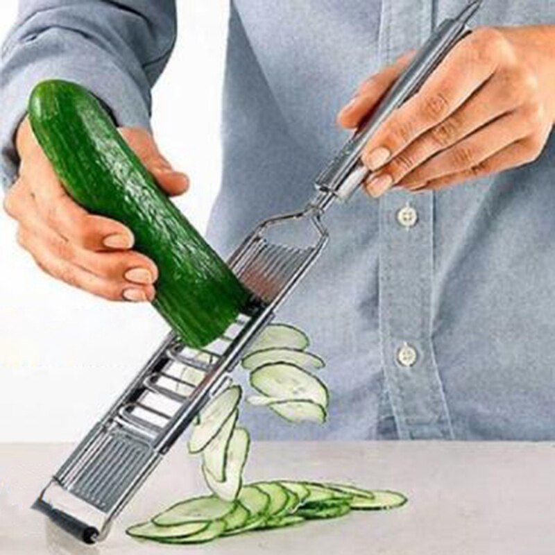 Multi Vegetable Slicer,Stainless Steel Shredder Cutter Grater Slicer,Adjustable Kitchen Tool for Onion Vegetable Fruit