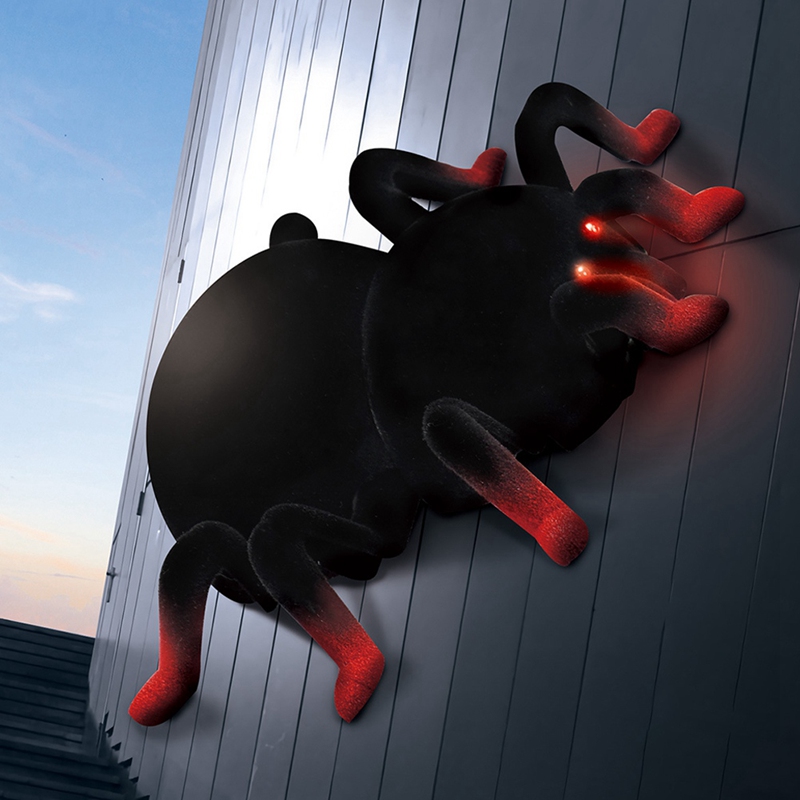 Simulazione 3D Spider acrobatica telecomando animale giocattolo auto giocattolo ingannevoli giocattolo Horror rotazione a 360 gradi con luce a LED