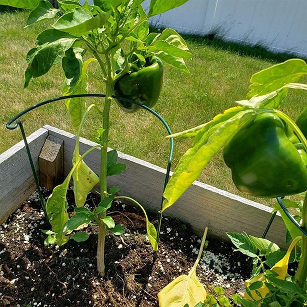 Potted Plants Plant Support Bracket Single Layer Steel Wire Flower Protection Bracket Beautifully Patio Nursery